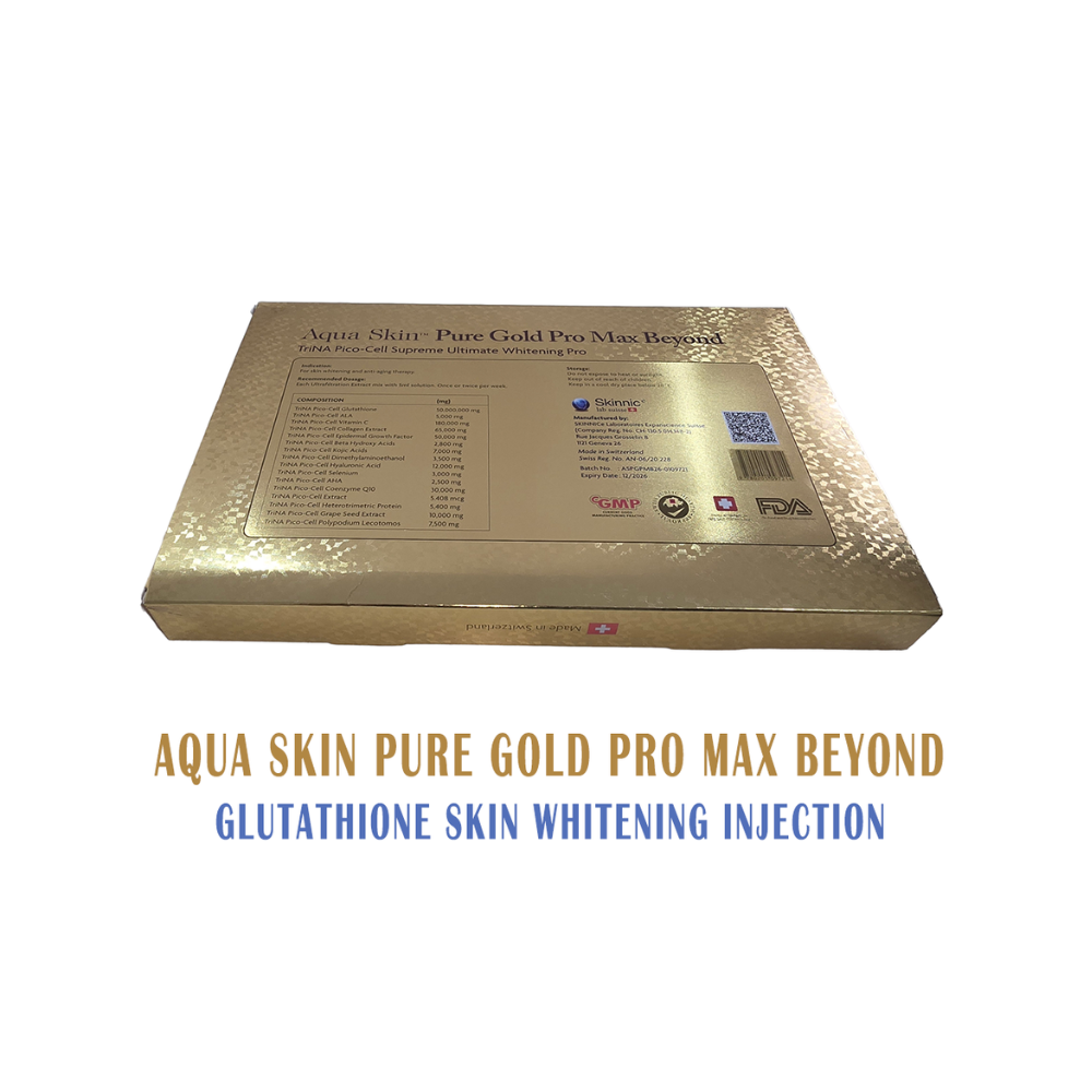 Aqua Skin Pure Gold Pro Max Beyond Glutathione injection