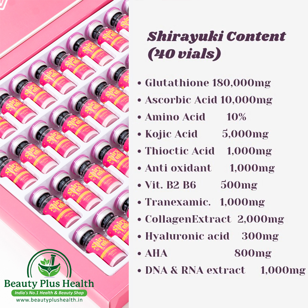 Shirayuki Japan Glutathione Injection 180000mg